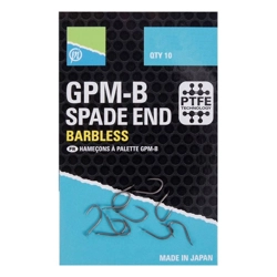 Preston Innovations GPM-B Barbless Spade End Hooks